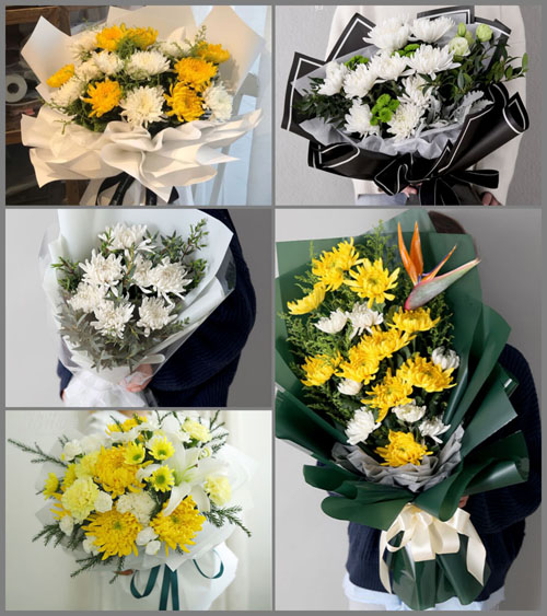 海南海口市美兰区和平南街道白事花束代送